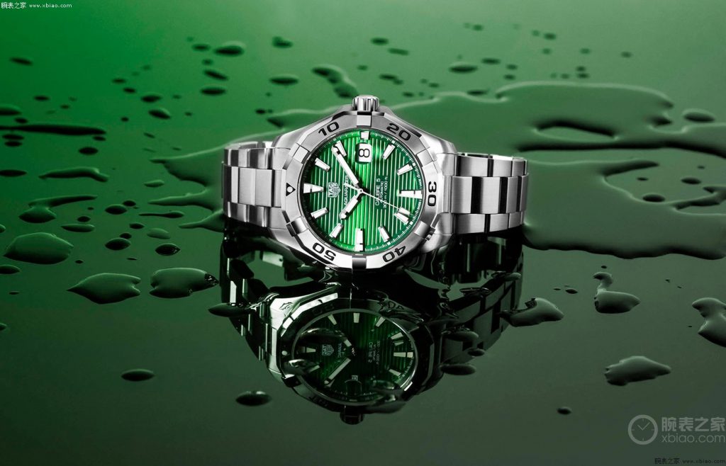 泰格豪雅竞潜系列两款新品翡翠绿盘腕表插图
