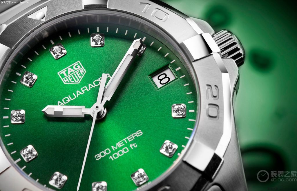 泰格豪雅竞潜系列两款新品翡翠绿盘腕表插图4