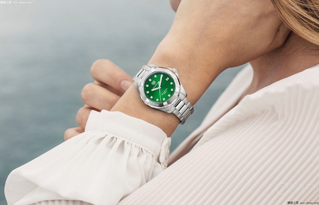 泰格豪雅竞潜系列两款新品翡翠绿盘腕表