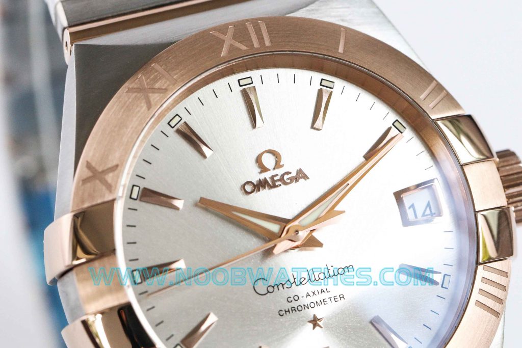 VS厂欧米茄星座系列「38MM间玫金白面腕表」感受复刻腕表真正的高品质