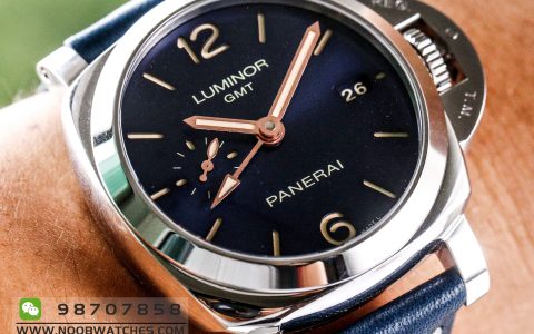 VS厂沛纳海PAM688蓝色面GMT两地时功能腕表做工如何