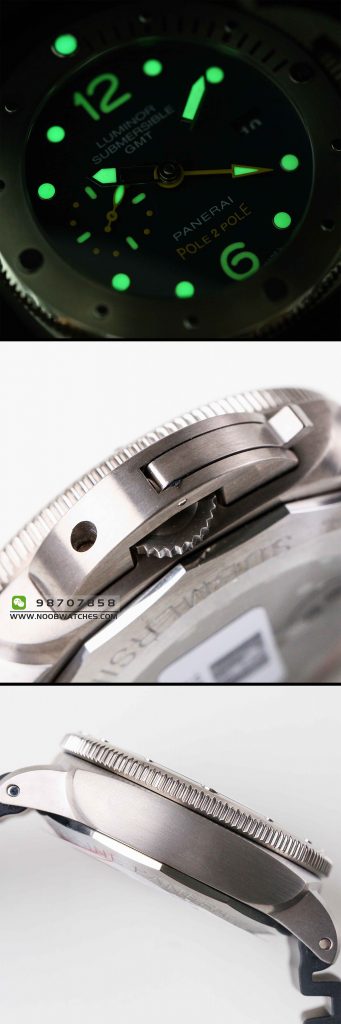 品鉴VS厂沛纳海PAM719钛合金GMT多功能腕表
