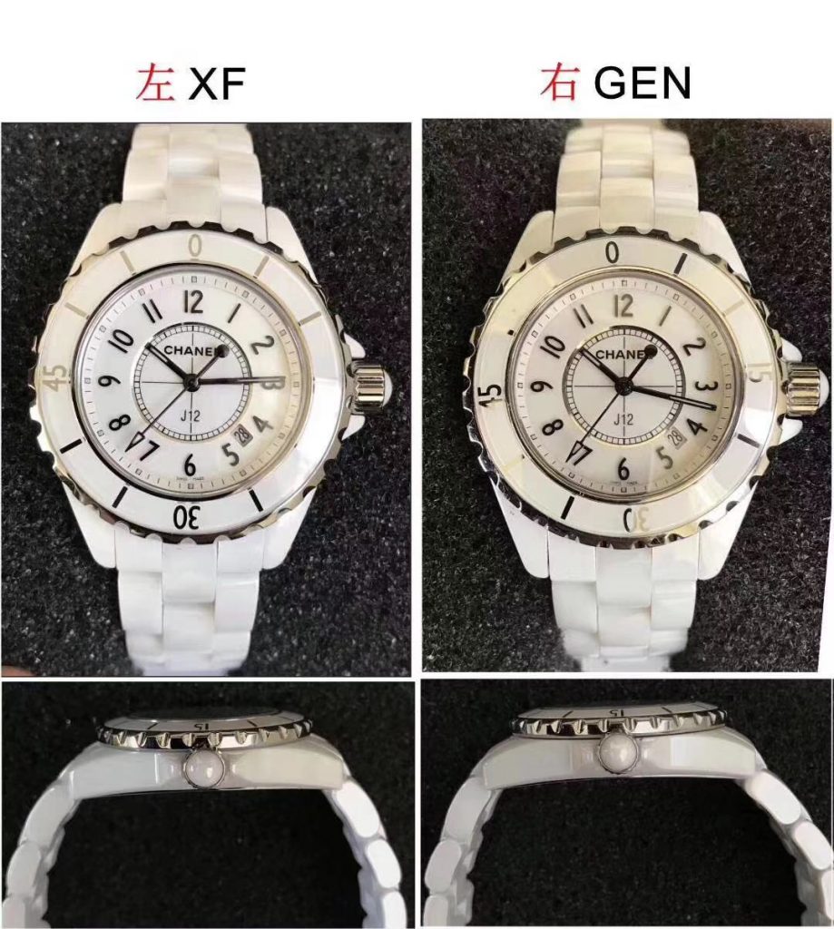 XF厂香奈儿J12黑与白与正品对比如何-搭载原版机芯复刻腕表插图3