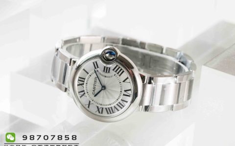 V6厂卡地亚蓝气球36MM-精钢材质白面腕表-做工好不好