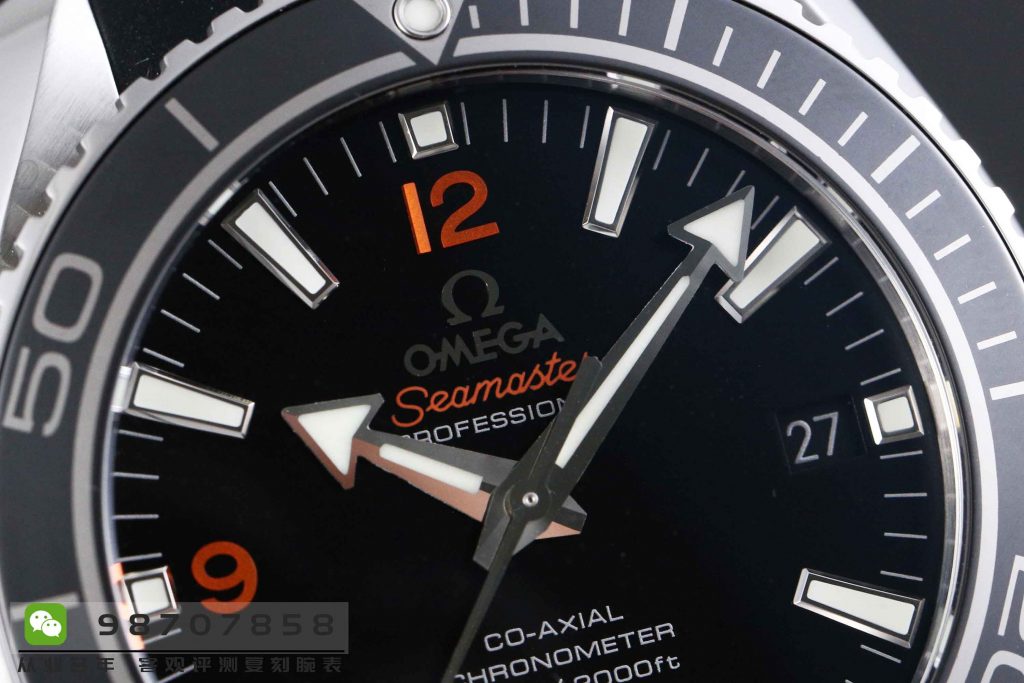 VS厂复刻腕表-欧米茄海马系列橙色字胶带大尺寸45.5MM腕表如何插图5