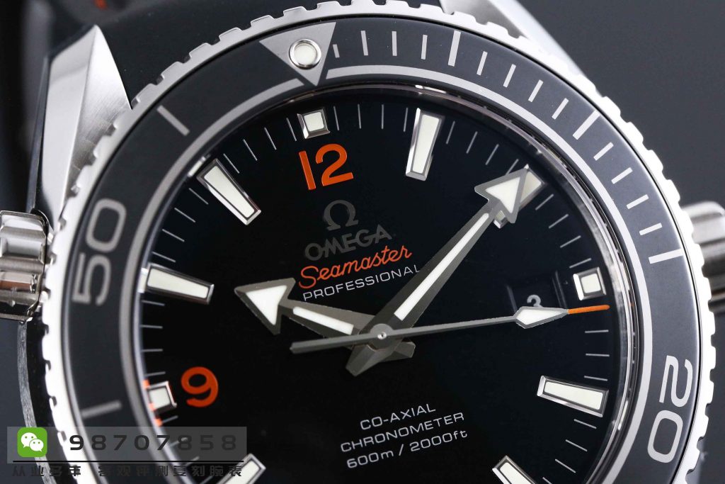 品鉴VS厂欧米茄海马海洋宇宙600米复刻腕表橙色字黑色圈42MM