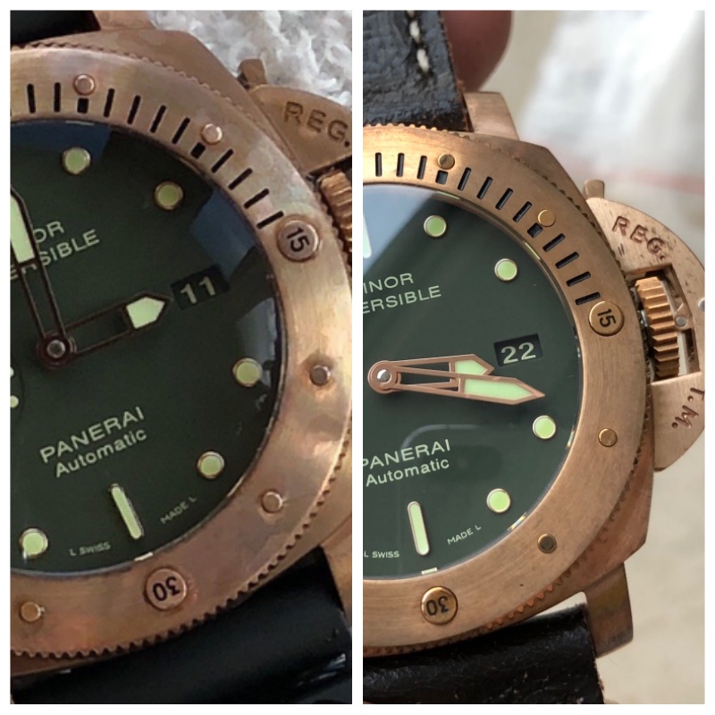VS厂青铜沛纳海PAM382复刻腕表深度评测-特殊的青铜材质腕表