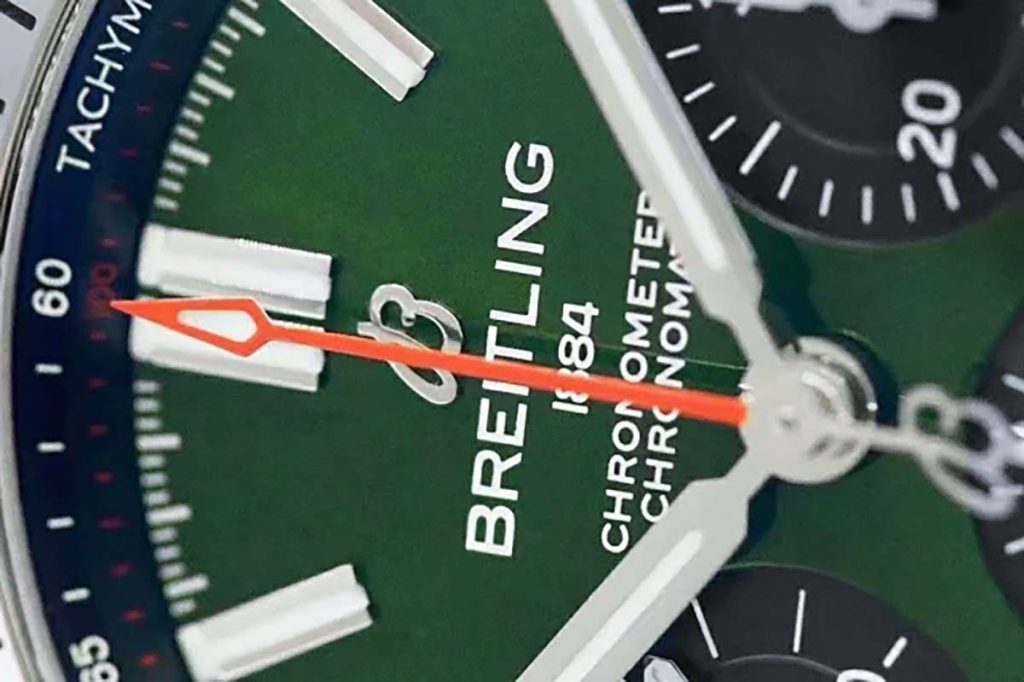 GF厂复刻版机械计时B01系列绿盘款式腕表细节深度评测-品鉴GF厂复刻