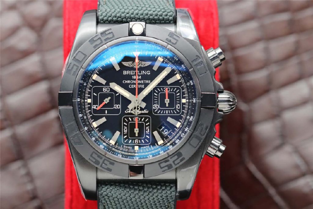 GF厂百年灵机械计时44毫米黑钢款腕表如何-GF手表怎么样