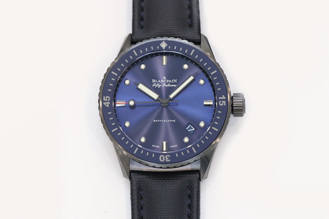 GF厂宝珀五十寻陶瓷材质蓝盘复刻腕表细节评测-GF手表评测缩略图
