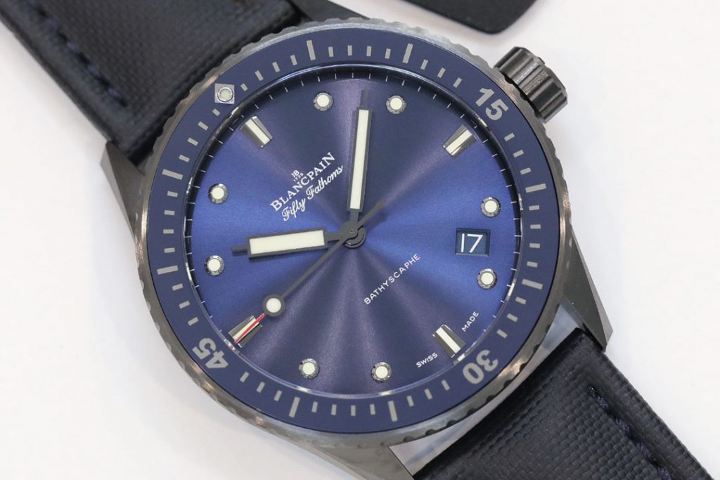 GF厂宝珀五十寻陶瓷材质蓝盘复刻腕表细节评测-GF手表评测