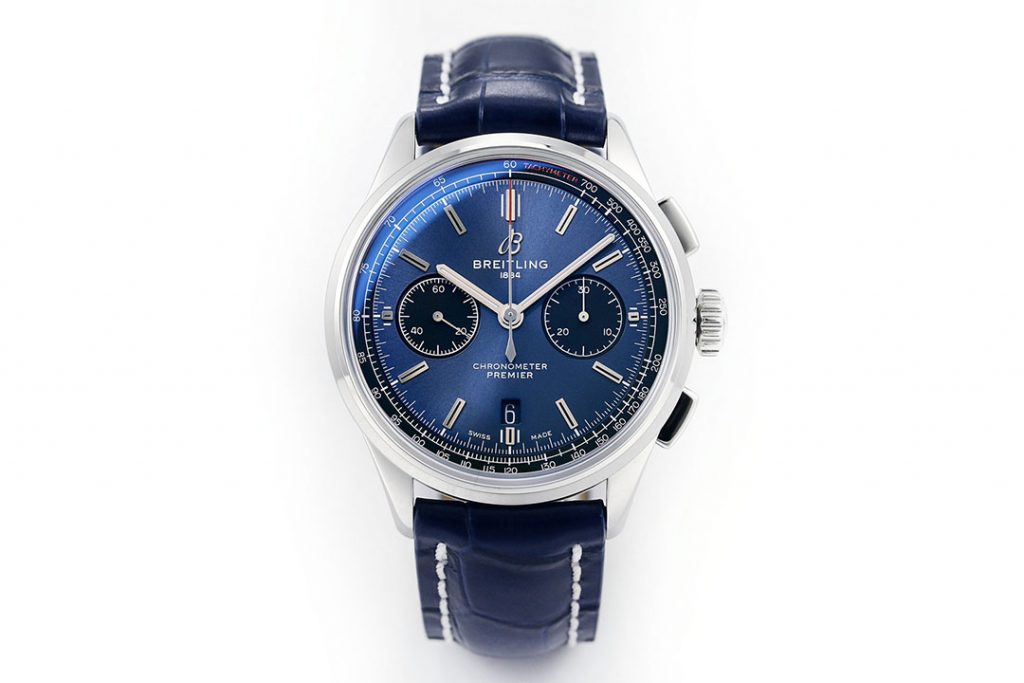 GF厂百年灵璞雅B01系列蓝盘腕表评测-GF手表怎么样