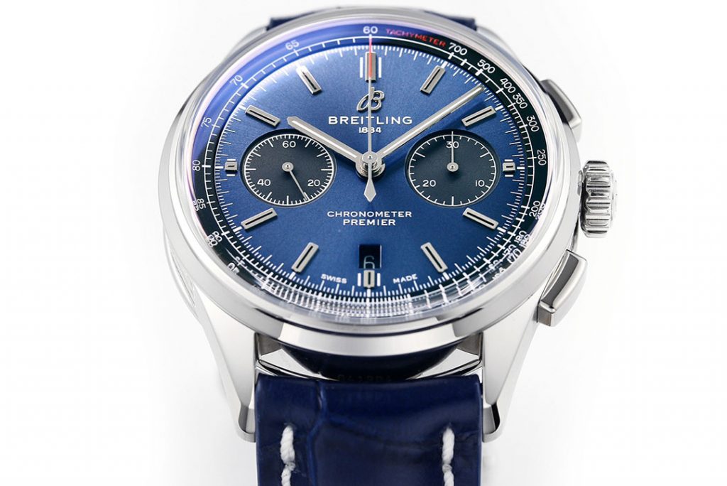 GF厂百年灵璞雅B01系列蓝盘腕表评测-GF手表怎么样