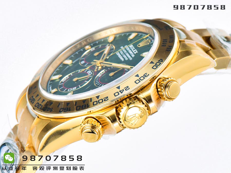C厂Clean厂劳力士迪通拿m116508-0013复刻表「C厂绿金迪」是否会一眼假-C厂迪手表怎样