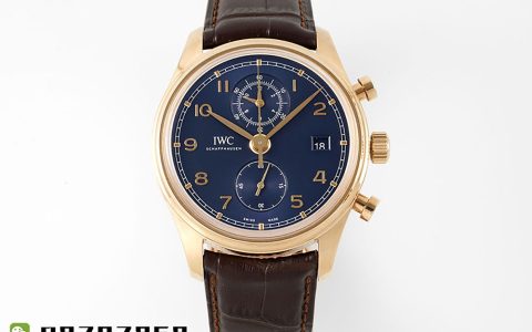 APS厂万国葡萄牙时计经典版「玫瑰金蓝盘款」复刻表具有破绽吗-APS手表
