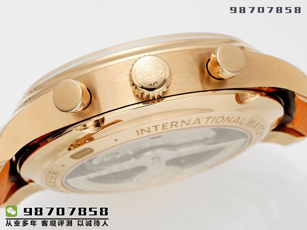 APS厂万国葡萄牙时计经典版「玫瑰金蓝盘款」复刻表深度评测-APS手表