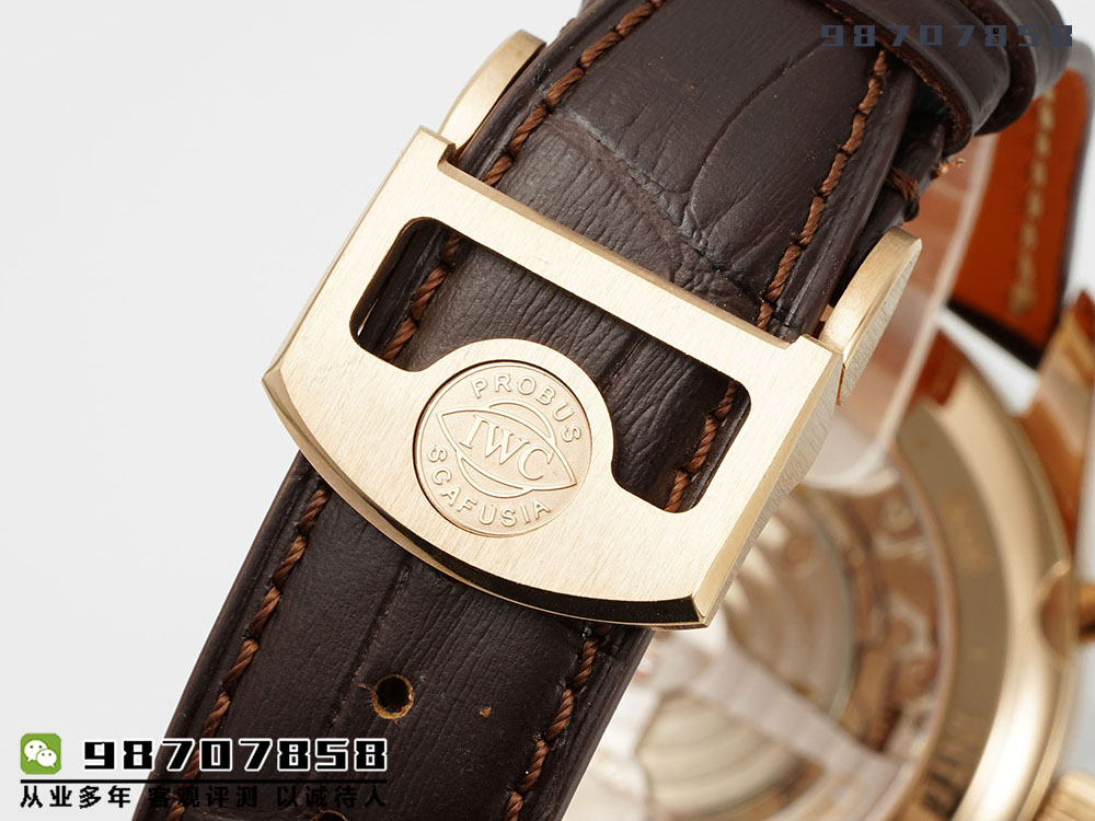 APS厂万国葡萄牙时计经典版「玫瑰金蓝盘款」复刻表是否会一眼假-APS手表
