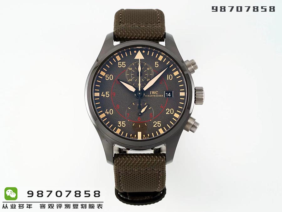 APS厂万国TOP飞行员「IW389002」陶瓷款复刻表能否过专柜-APS手表