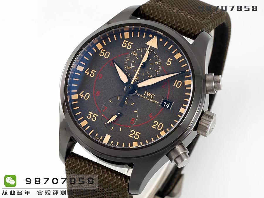 APS厂万国TOP飞行员「IW389002」陶瓷款复刻表做工细节评测-APS手表