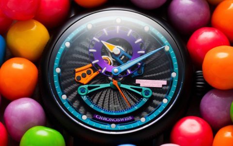Chronoswiss推出Open Gear ReSec Candy Shop整时器布局腕表：糖果派对