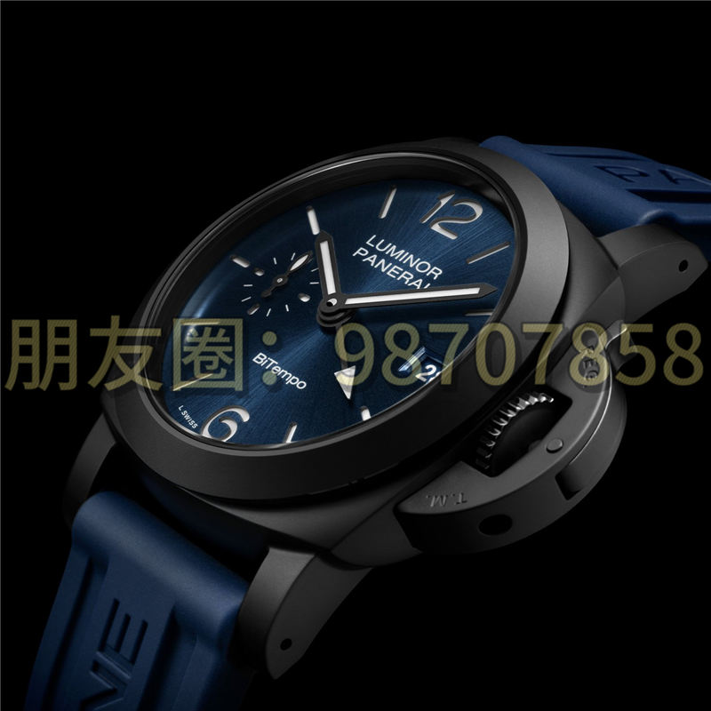 全新线上独家发售的沛纳海 LuminorGMTCeramica40毫米腕表 PAM01783